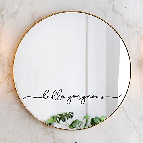 Hello Mirror Decal Vinyl Decal Bathroom Decor 18x2.7 inch Amazon.ca Handmade Products