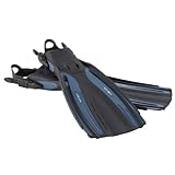 Oceanic Scuba Diving Viper Open Heel Fins (Slate Blue, Large)
