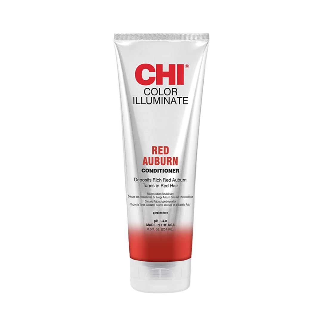 CHI Ionic Color Illuminate Conditioner - Red Auburn, Color Enhancing Conditioner, 251 ml