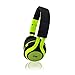 AXESS HPBT619GR Wireless Bluetooth Over-Ear Headphones for Smartphones with Hands Free Calling, Green