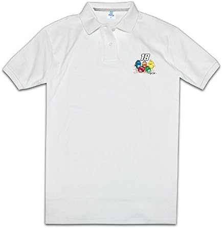 Gold Front Runner Kyle Busch Checkered Flag Men's White Polo Shirts Novelty T Shirts