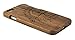 SunSmart Unique Handmade Genuine Natural Wood Wooden Hard bamboo Case Cover for iPhone 6 4.7'' (11-compass walnut)