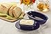 Butter Bay American Made Butter Keeper Butter Dish, Made in USA, Blueberry