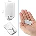 3M Self Adhesive Hook, HMTek Stainless Steel Wall Hooks Adhesive for Home Kitchen Coats Hats Keys Bags Contemporary Style, Brushed Finish, Pack of 8