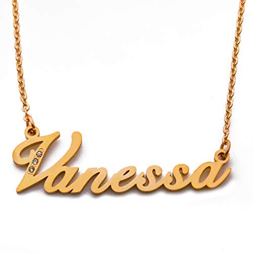 Kigu Vanessa Personalised Name Necklace - Gold Tone Packaging