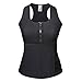 KINJOHI Women Waist Trainer Corset Trimmer Belt Body Shaper Slimming with Zipper S-7XL