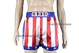 CREED Rocky Men's Apollo Johnson Movie Boxing American Flag Shorts Trunks boxers