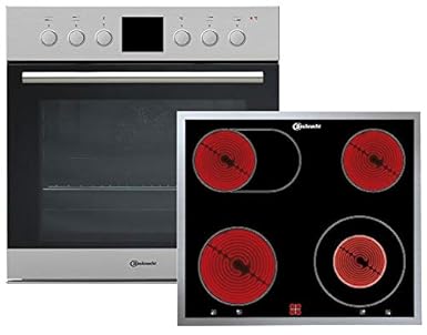Bauknecht HEKO 555 Pyro Backofen-Kochfeld-Kombination -Einbau / 59.50 cm /Pyrolyse-Selbstreinigungssystem mit 2 Stufen / Mult