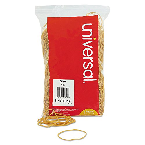 Universal 00119 Rubber Bands, Size 19, 3-1/2 x 1/16, 1lb Pack