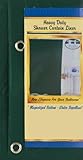Solid Hunter Green Vinyl Shower Curtain Liner Heavy Duty w/ Metal Grommets & Magnets