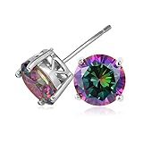 CZ Earring Platinum Plated 2.75 Carat Swiss Cubic Zirconia Stud Earrings