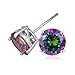CZ Earring Platinum Plated 2.75 Carat Swiss Cubic Zirconia Stud Earrings