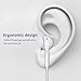 Apple earphones, Wired earbuds with Microphone and Remote Control for iPhone, iPad, iPod, Samsung, Tablet PC and Other Compatible Devices – Handsfree Stereo& Noise Isolating(2 Pack – White)