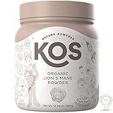 KOS Organic Lion's Mane Powder | Memory Improving Nootropic Lion's Mane Powder | Promotes Immunity, Cerbral & Nerve Health | USDA Organic Plant Based Ingredient, 364g, 104 Servings