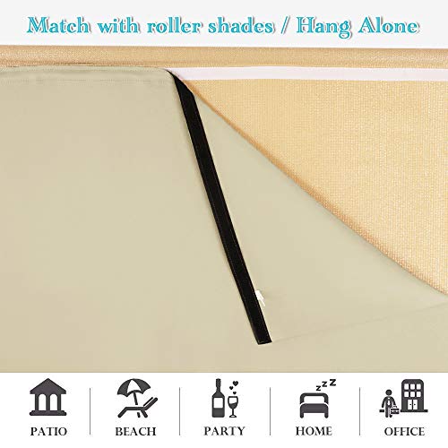 image for RYB HOME Sun Blocking Curtain Blind Cordless Window Shades Liner for I