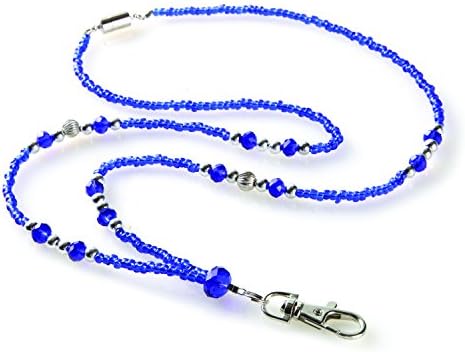 Pacific Blue Womens Fashion Beaded Lanyard Id Necklace
