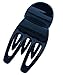 Parcelona French Simply Bear Paw Black Celluloid Medium Side Slide In Jaw Yoga Hair Claw Clip Clamp