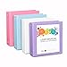 4 Pack 2 Inch 3 Ring Binders, Rugged Design for Home, Office, and School for 8.5 Inch x 11 Inch Paper, 4 Binders (Assorted Bright)