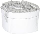 Baby Doll Bedding Unique Crib Bumper, Grey