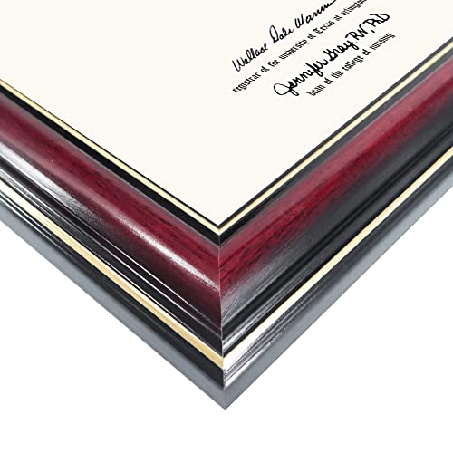 GraduationMall 8.5x11 Certificate Diploma Frame,Solid Wood & UV