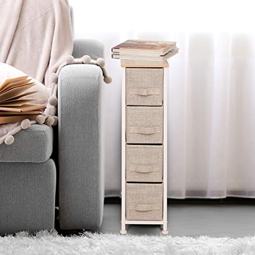 image for ITIDY Narrow-Storage-Drawers,Dresser,Chest of Drawers,Narrow 4 Drawer 