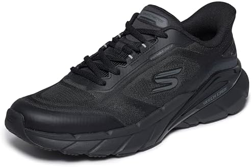 Amazon.com | Skechers Men's Edgeride Exxo Sneaker,Black/Black,6.5