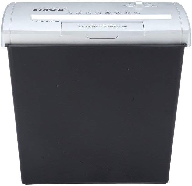 Aramis Traders Strob-150 Paper Shredder - 3 in 1 Paper/CD/Credit Card Cutter, 7 Sheets at a time, Automatic Function