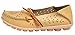 UJoowalk Women's Yellow Casual Cowhide Leather Hollow Out Driving Loafer Shoes Boat Flats - Size 6