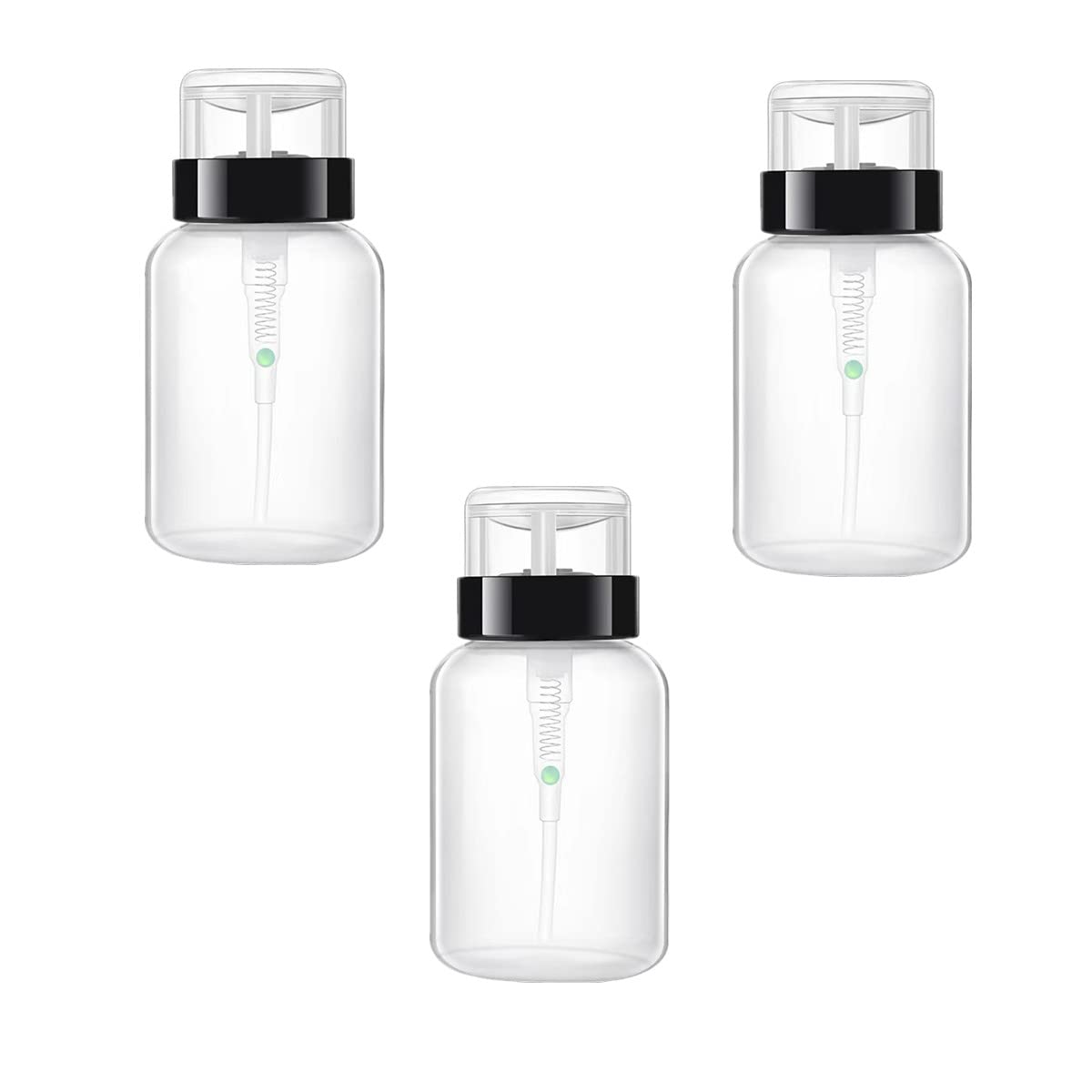 3-in-1 Nail Polish Remover - Push Down Bottle with Pump Dispenser & Cleanser for Nail Art & Makeup Removal