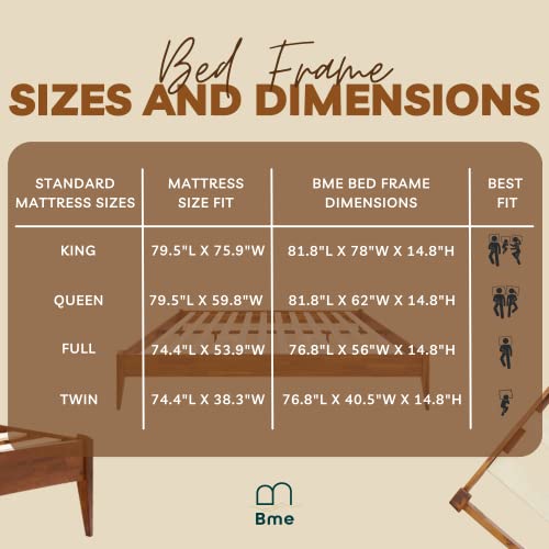 Bme Dinkee 15 Inch Signature Bed Frame Without Headboard Modern