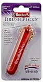 The Doctor's BrushPicks Toothpicks 15 Pack Keychain Dispenser(Colors May Vary) (Pack of 6)