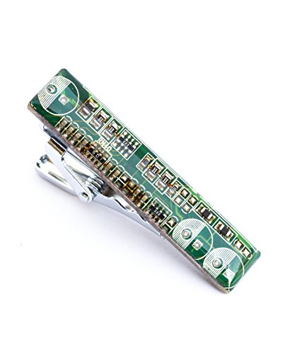Green Circuit Board Tie Clip, unique gift for him