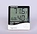 TigerViVi LCD Digital Display Thermometer Hygrometer Indoor Electronic Temperature Humidity Meter Clock Weather Alarm Clock