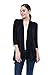 J Doe Style Womens Lightweight 3/4 Sleeve Open Front Cardigan