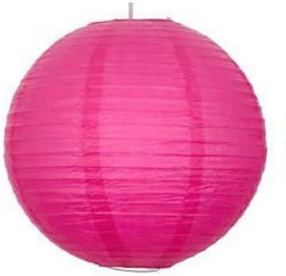 10x10(hot Pink) Round Paper Lanterns Lamp Wedding Birthday Party Decorations (A Liittle Tree)