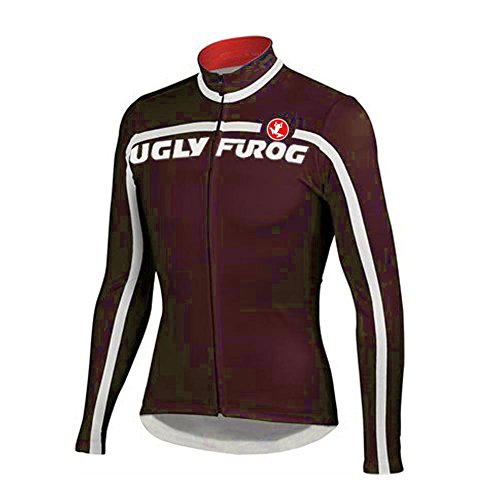 Uglyfrog Top Sale UG5 New Winter Thermal Fleece Cycling Jersey Outdoor Sports Mens Breathable Long Sleeve Bicycle Shirt Triathon Clothing