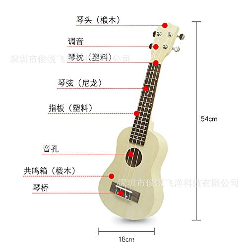 Dingji Guitar Diy Kit Wooden Musical Instrument Beginner Kids Gift 21 Ukulele Doll Making Home Urbytus Com