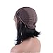 Andria Hair 22-26 inch Straight Long Beautiful Natural Black/Black Color Wig Hair with Baby Hair Bleache Knots Half Hand Tide wigs
