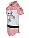 SCREENSHOTBRAND Mens Hip Hop Longline Premium Tee - Pullover Hooded Fashion T-shirt w/ Side Zipper Hustlers Print - Pink - Large