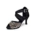 BAYSA Women Fashion Rhinestone Latin Ballroom Salsa Tango Dance Shoe