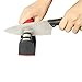 Knife Sharpener By Zealworld – Best Choice for Every Chef's Kitchen. 2 Stage System for Sharpening Blunt Knives. Free Cleaning Brush. (Red) Other Colors Available.
