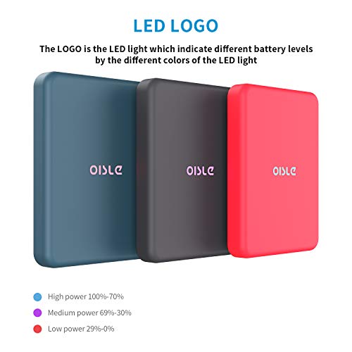 OISLE Wireless Power Bank External Battery Pack Portable