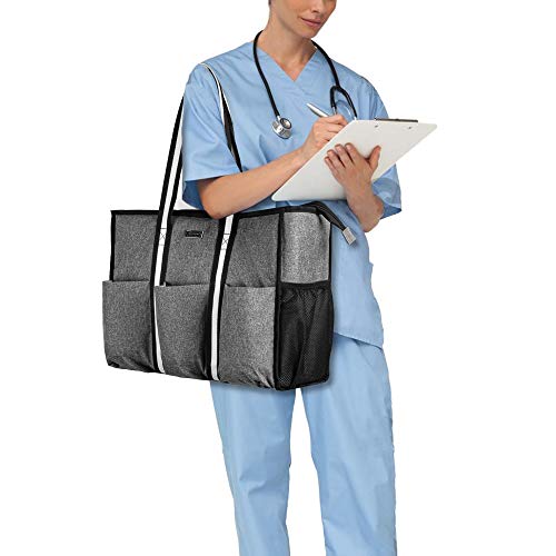 Trunab Womens Tote Bag for Nurse, Large Shoulder Bag, Nursing Bag for Work, School, Travel