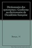 Image de Dictionnaire des synonymes / conforme au dictionnaire de l'académie française