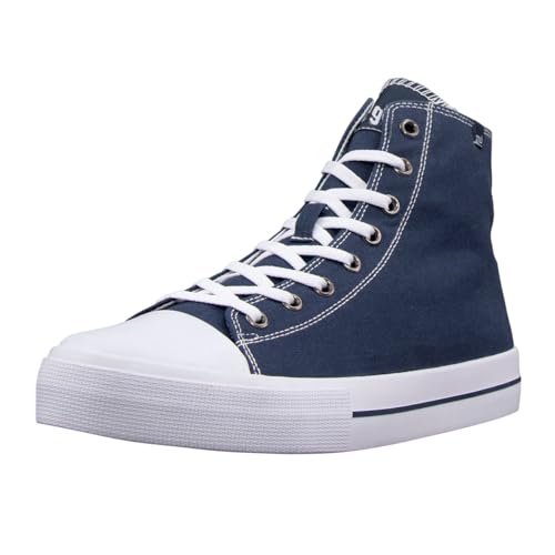 Lugz Men’s Stagger Hi Fashion Sneaker, Navy/White, 9 M US