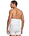 Leo Waist Slimmer Mens Underwear Girdle Compression - Tummy Control Shapewear Boxers Shorts For Men White