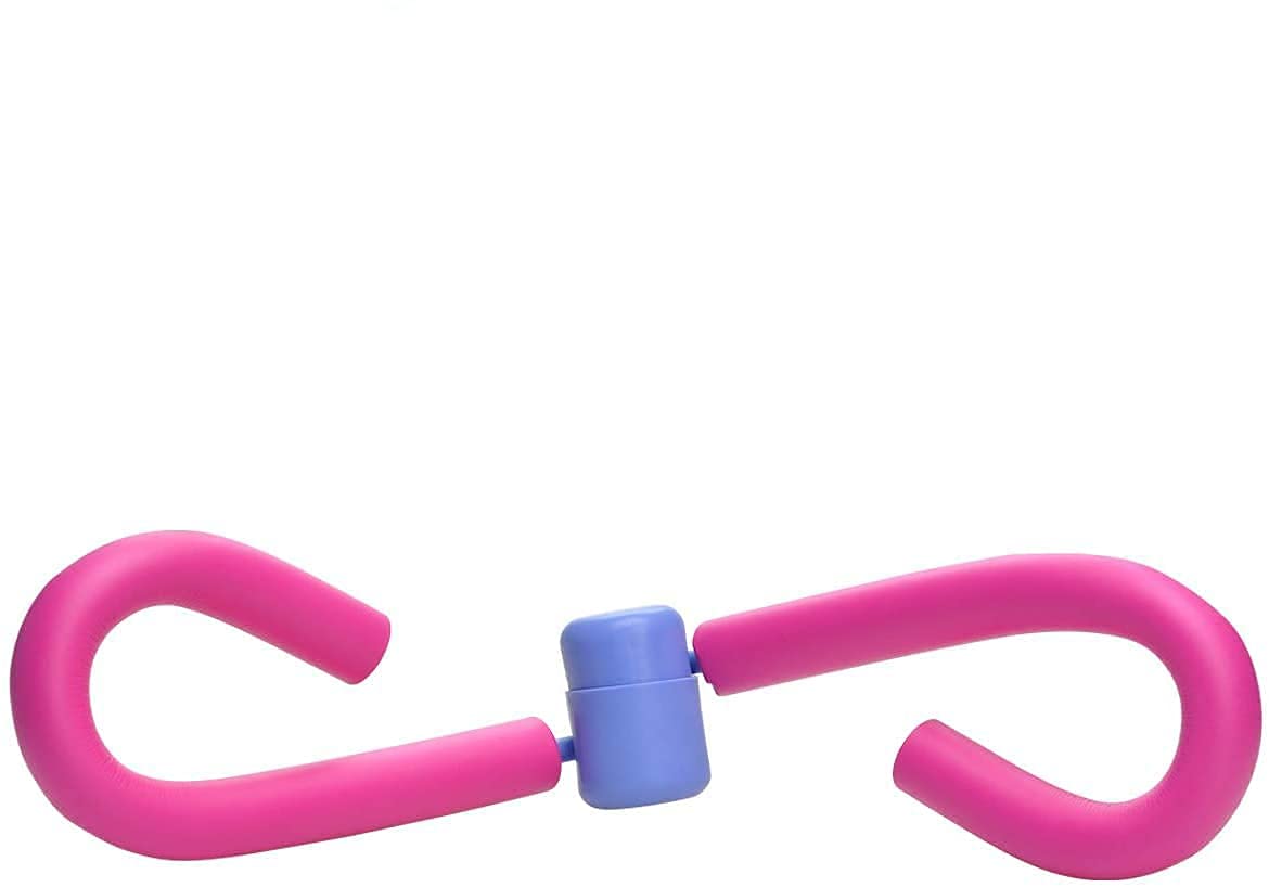 Soo Thigh Master Workout Exerciser Thigh Toner Thigh Trimmer Butt/Leg/Arm/Chest Toner, Multifunctional Bodybuilding Muscle Fitness Weight Loss Slimming Home Gym Trainer (Pink)