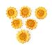 100x Artificial Gerbera Daisy Flowers Heads for DIY Wedding Party (Yellow)