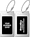 Luggage Tags Business Card Holder by TUFFTAAG - Durable Travel ID Bag Tag in Multiple Color Options, Perfect for Suitcases, Backpacks, and Carry-Ons, Easy Identification, Secure and Stylish