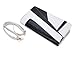 Deshiny White Black Serpentine Leather Clutch Bag